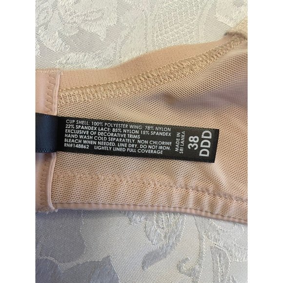 Torrid Curves Lightly Lined Full Coverage Bra Size 38DDD Underwire Comfort Strap - Picture 10 of 12